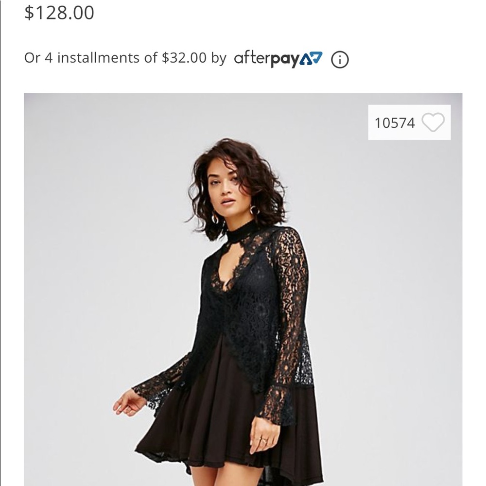 Free People Secret Origins Lace Tunic